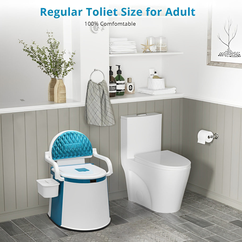 Riafu Outdoor and Indoor Portable Toilet – Comfortable Design for Seniors & Adults