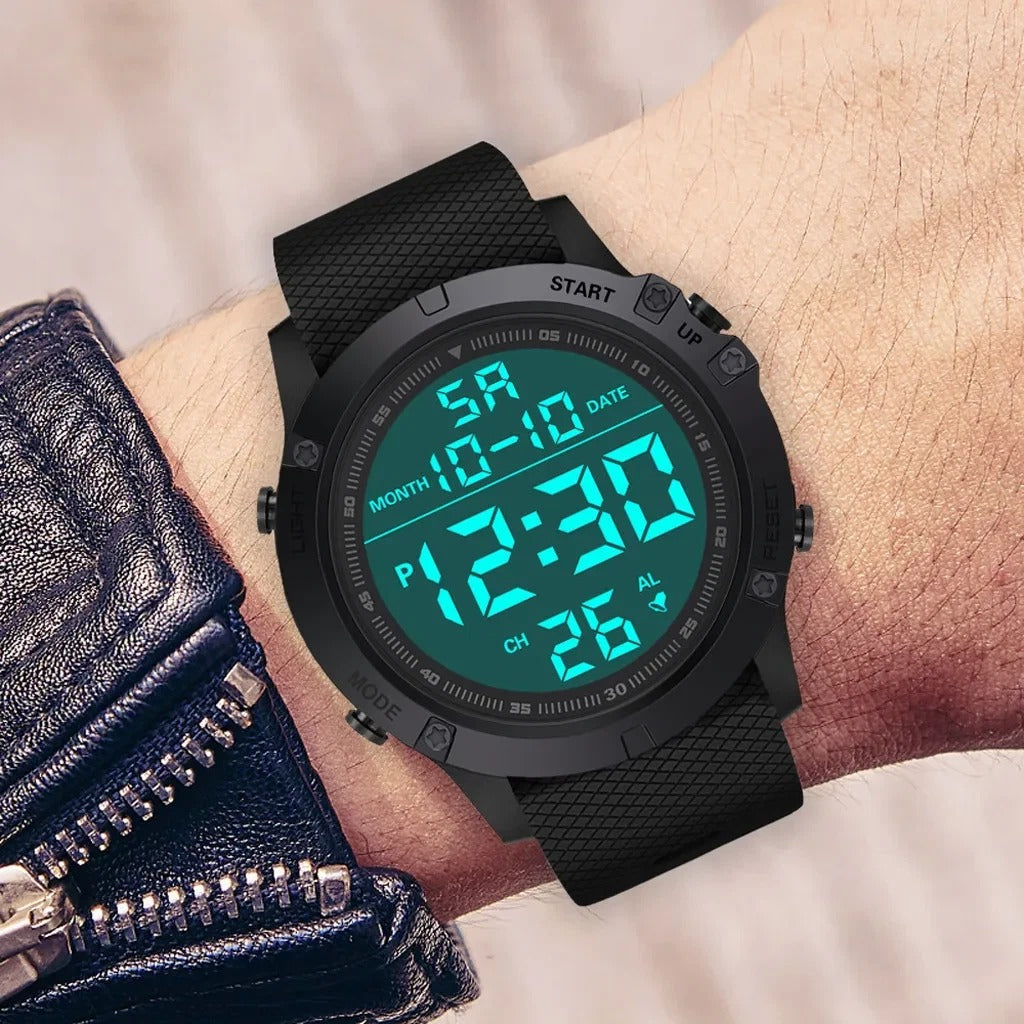 Riafu Waterproof Digital Sports Men Watch