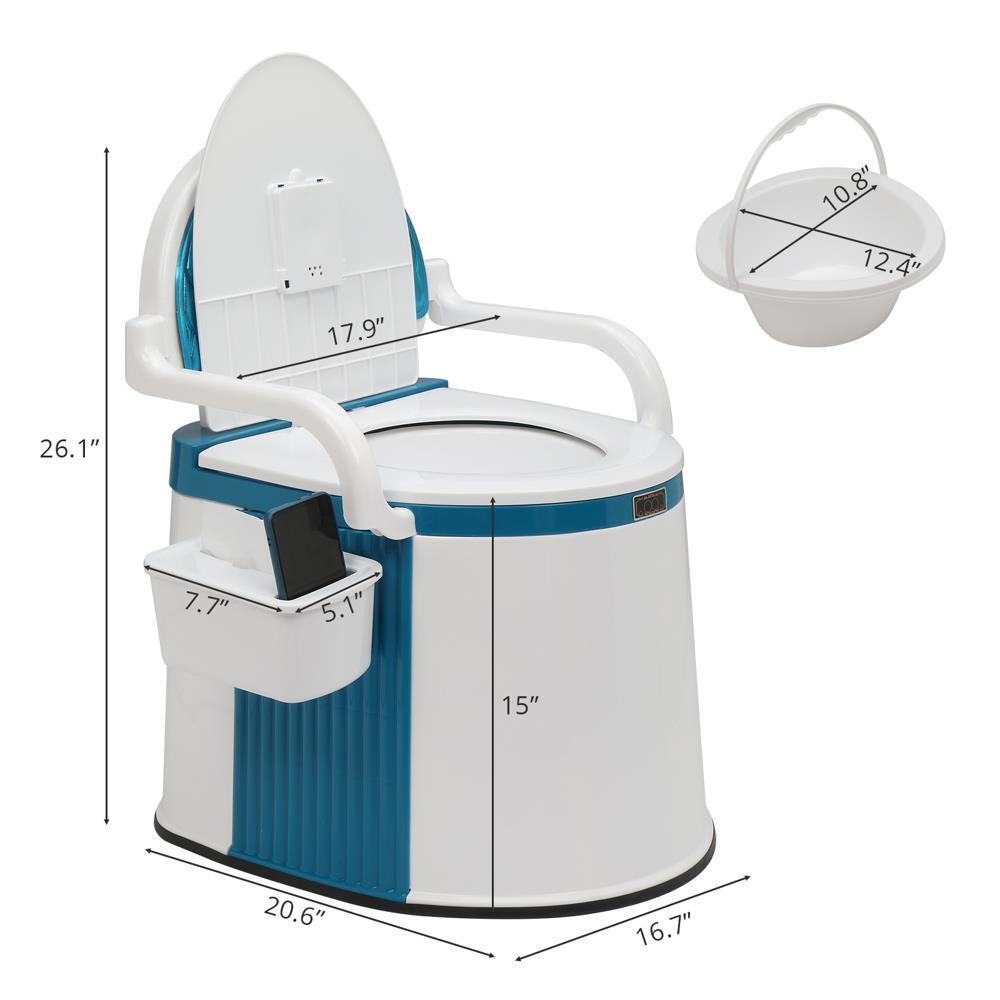 Riafu Outdoor and Indoor Portable Toilet – Comfortable Design for Seniors & Adults