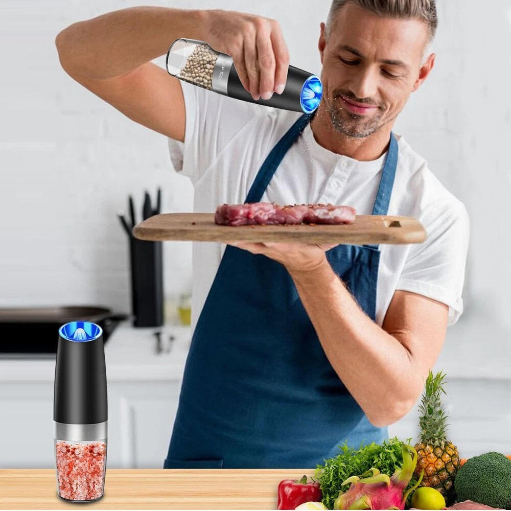 Riafu Electric Salt And Pepper Grinder 2 Pack