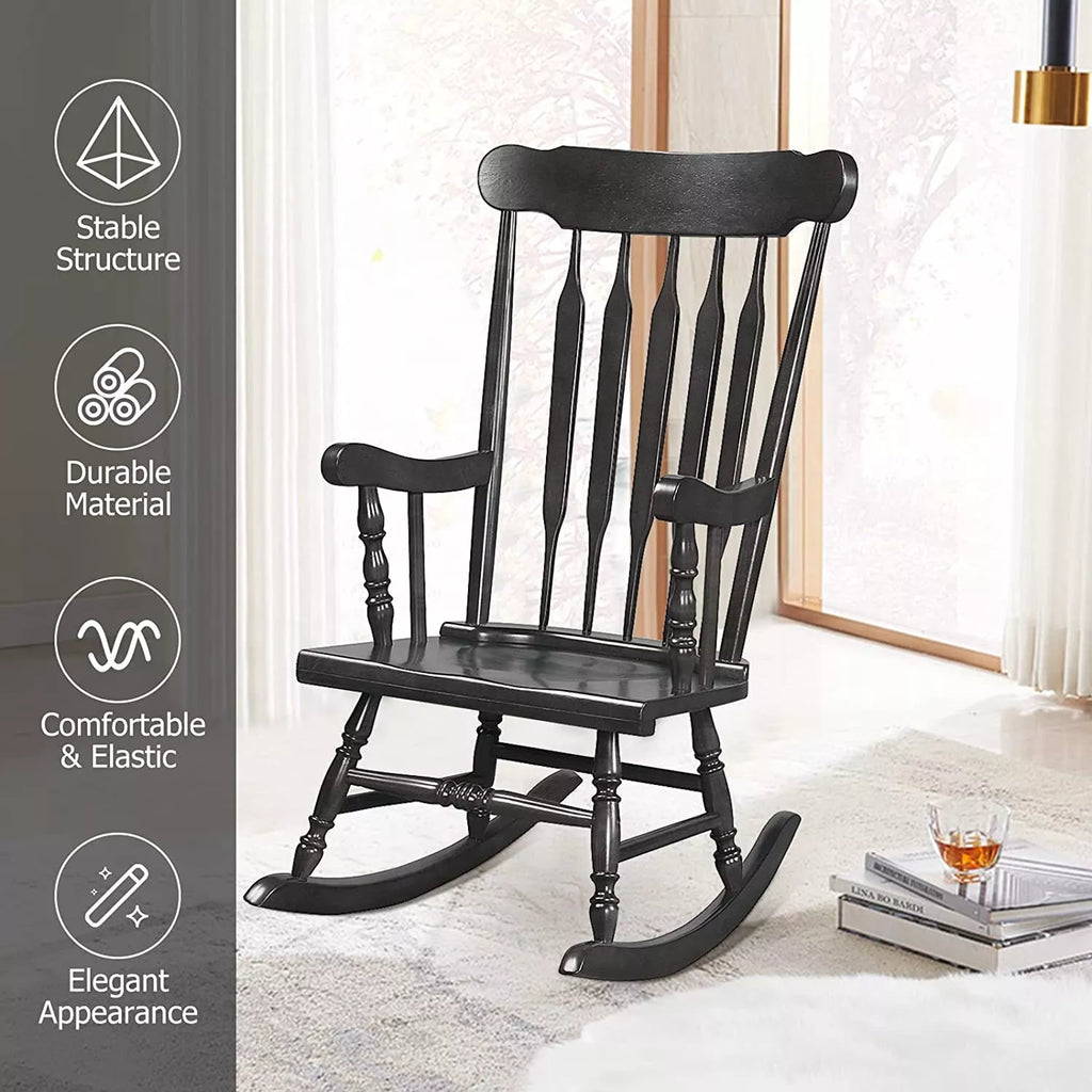 Riafu Wood Rocking Chair