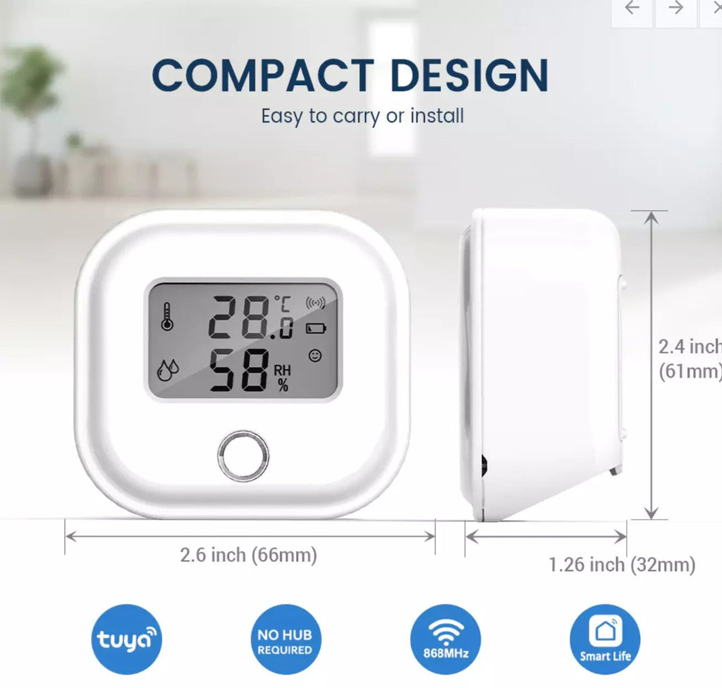Riafu Smart Wifi Temperature and Humidity Monitor