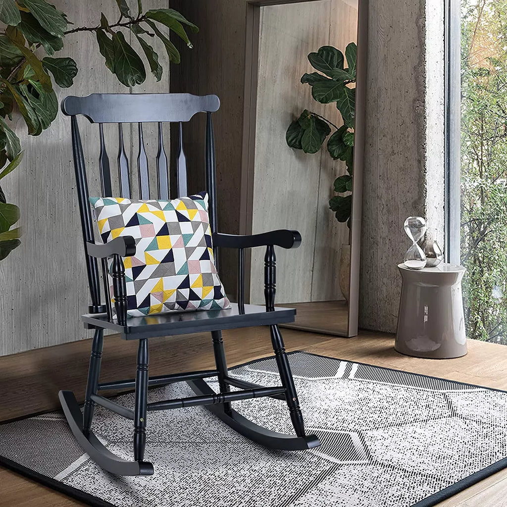 Riafu Wood Rocking Chair