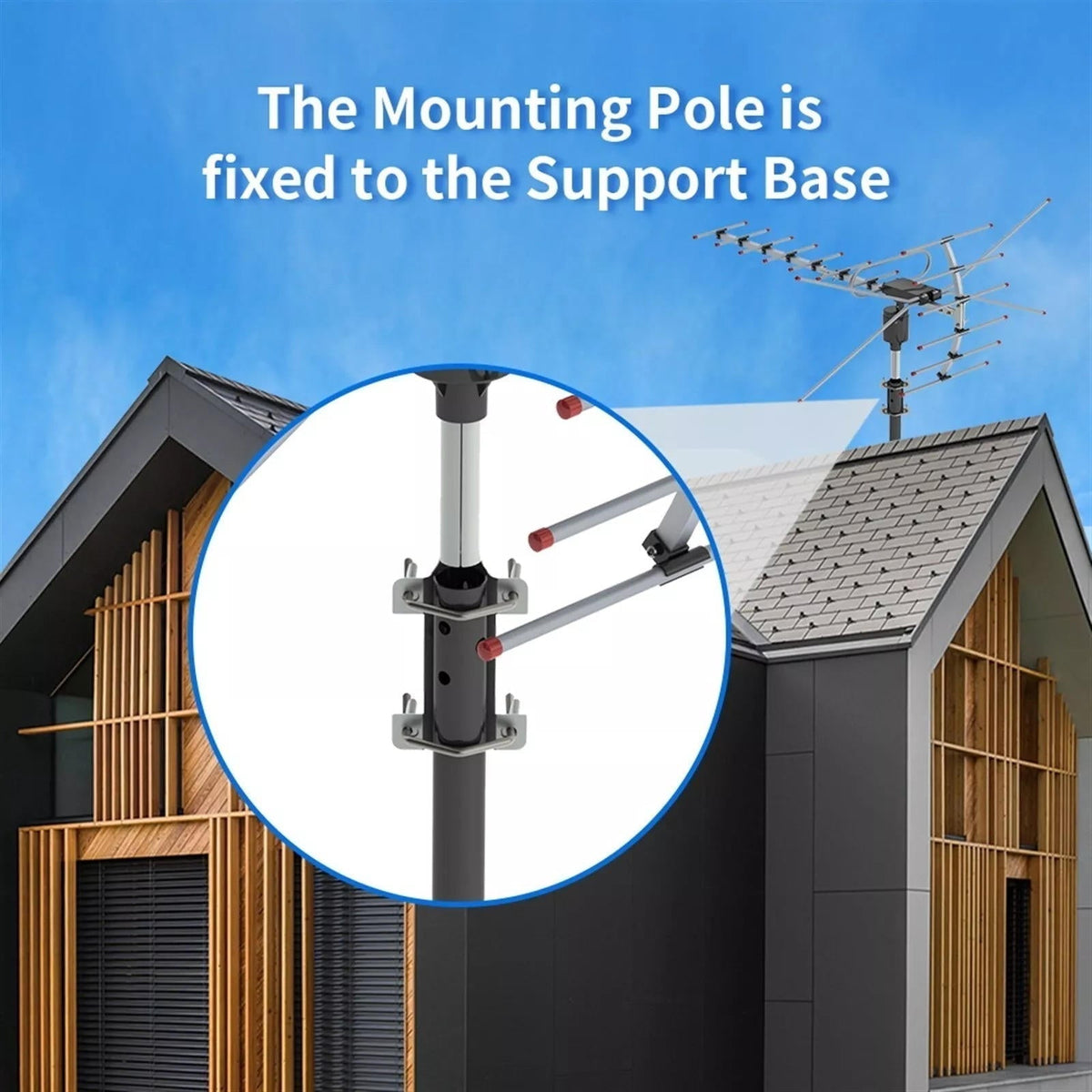 Riafu 900 Mile Outdoor HDTV Antenna – Digital HD TV Antenna for Free Local Channels