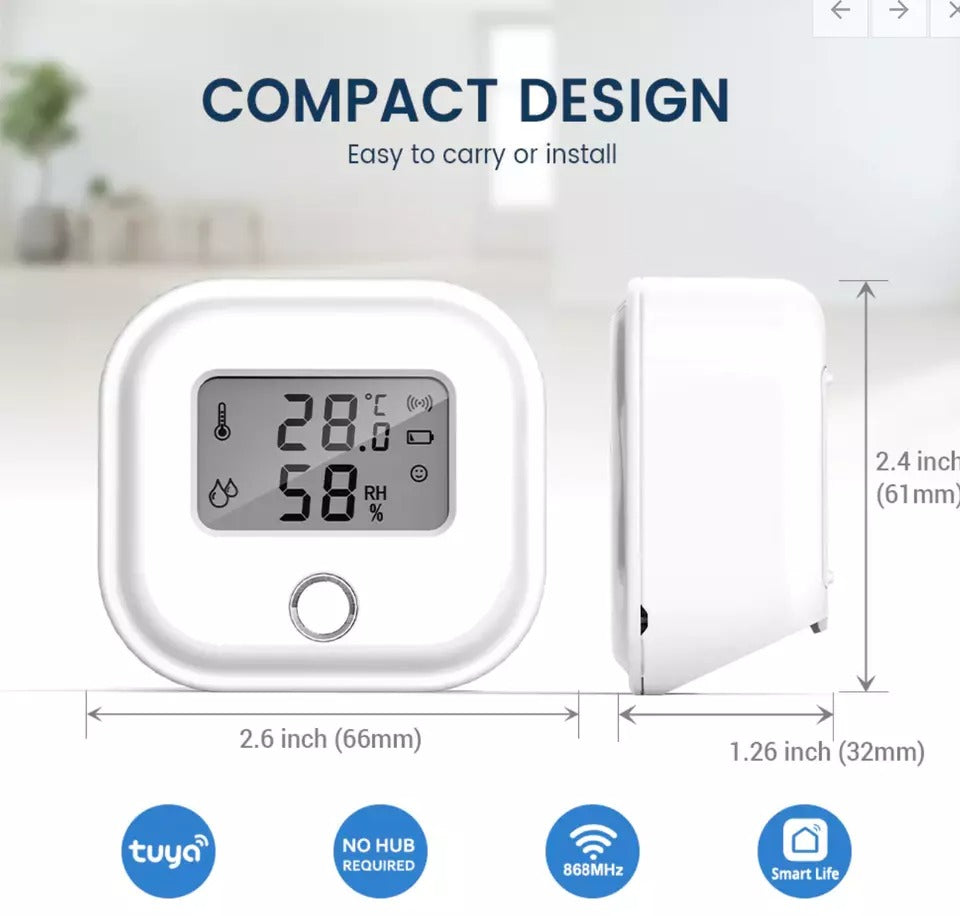 Riafu Smart Wifi Temperature and Humidity Monitor