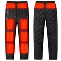 Winter Heated Quilted Pants with Fleece and Heating Zones