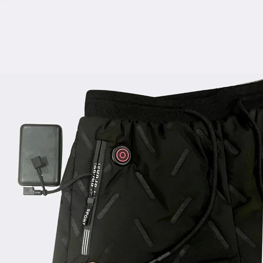 Winter Heated Quilted Pants with Fleece and Heating Zones