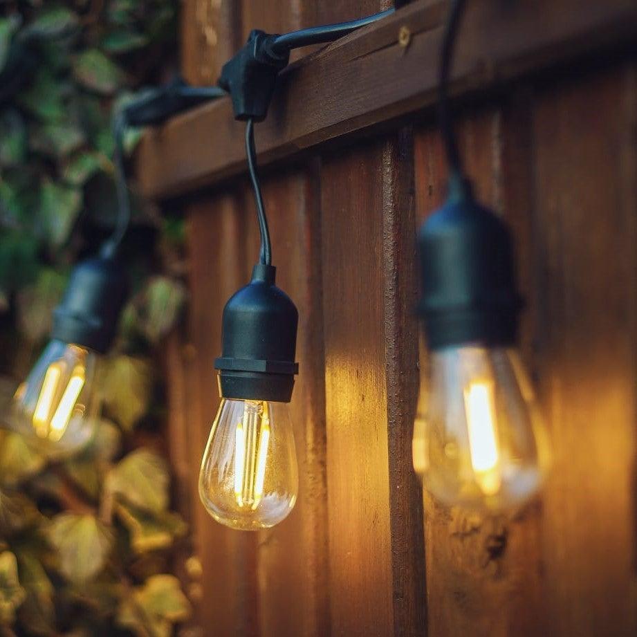 Riafu Best Seller LED Plug-in Waterproof Warm White Heavy Duty Outdoor String Lights