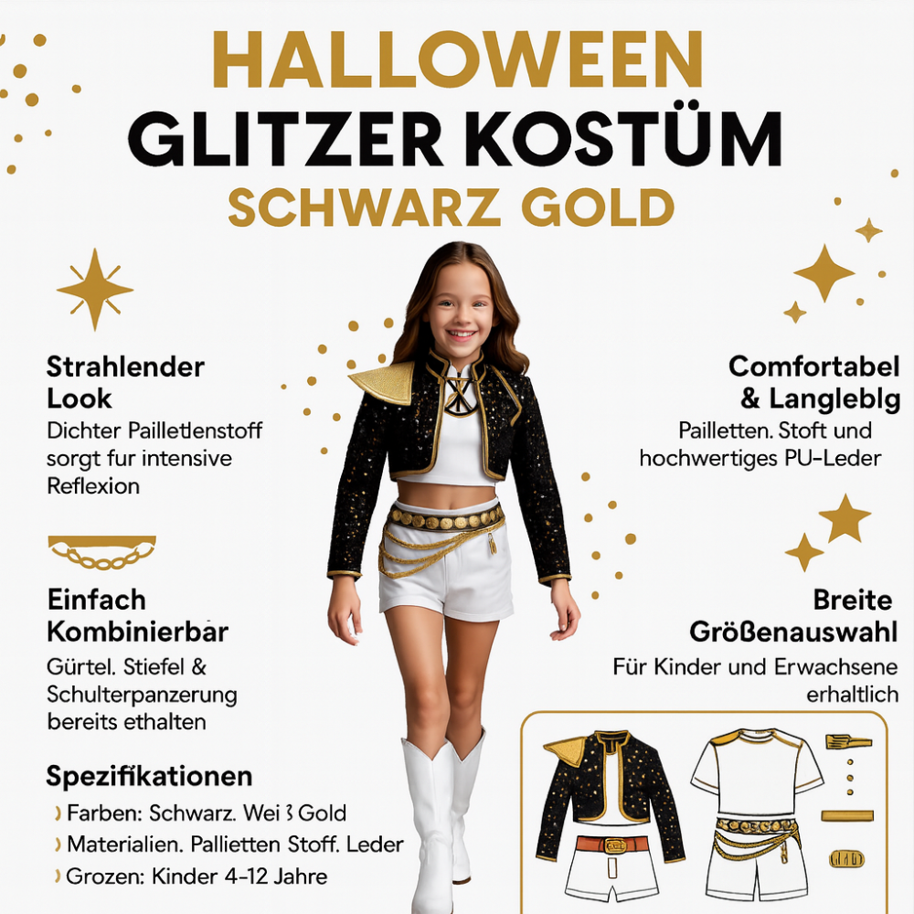 Carnival costume for a girl with a sequined jacket and carnival shorts