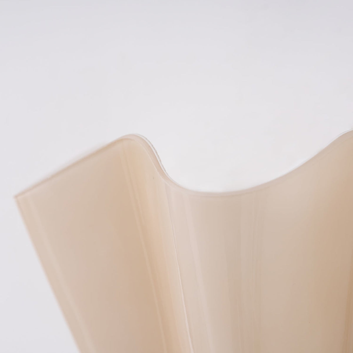 Wall Sconce Lighting with Wavy Glass Handkerchief Shade and Brass Finial