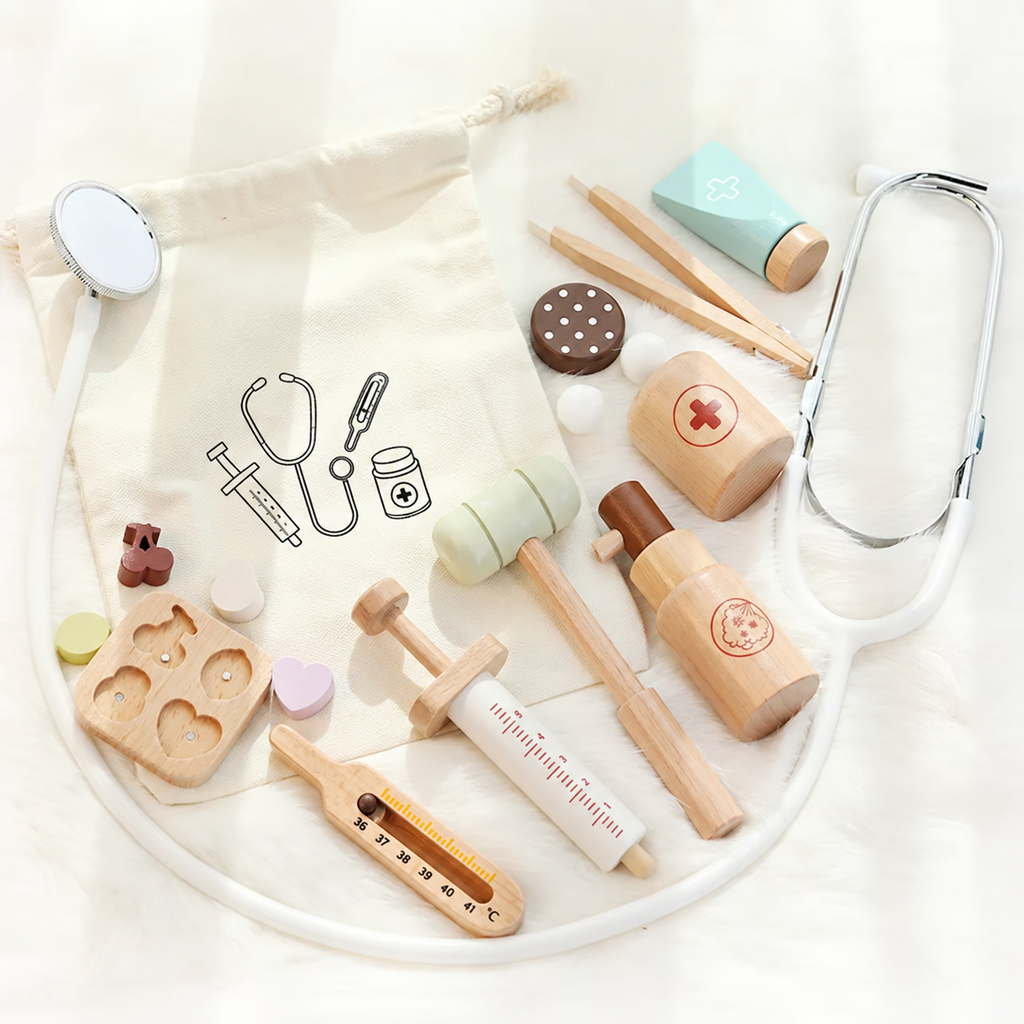 Wooden Doctor's Kit