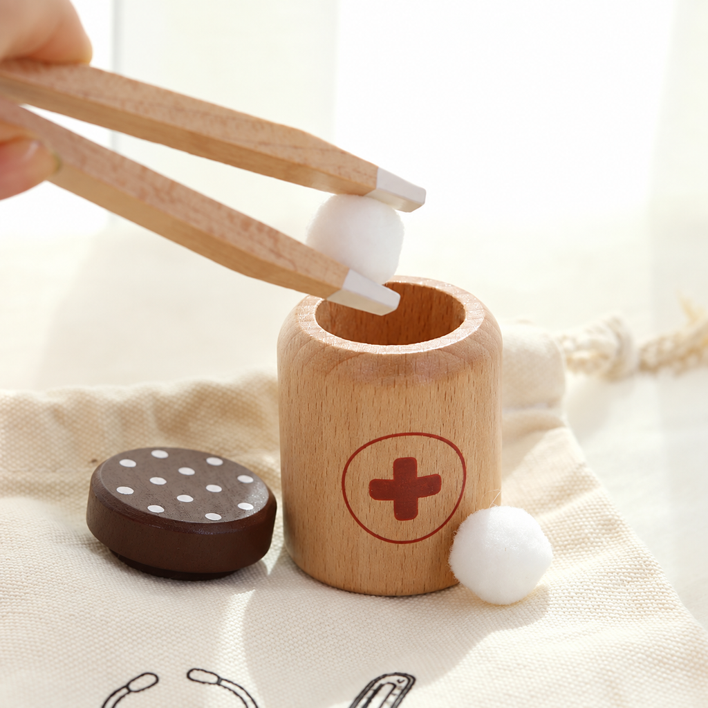 Wooden Doctor's Kit