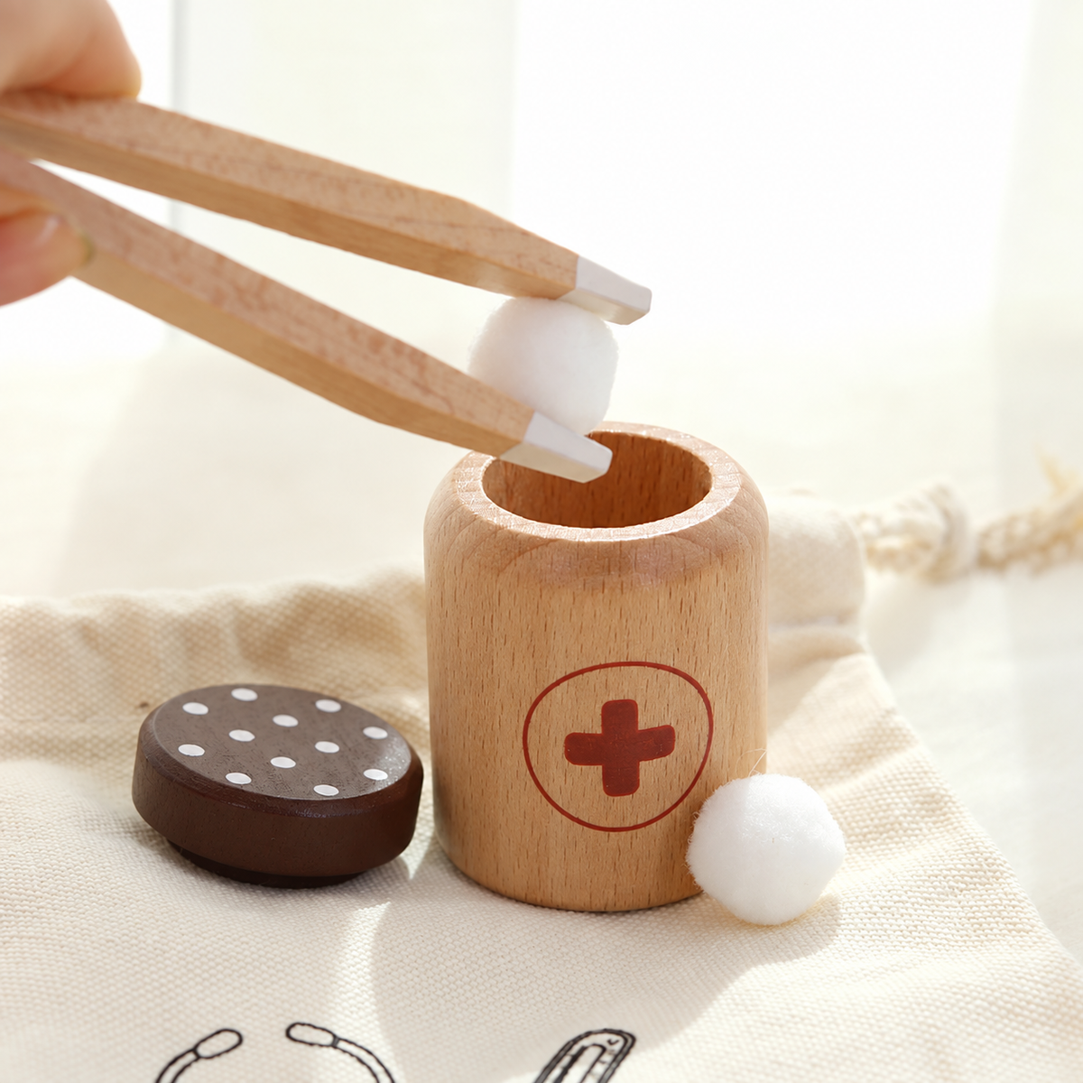 Wooden Doctor's Kit